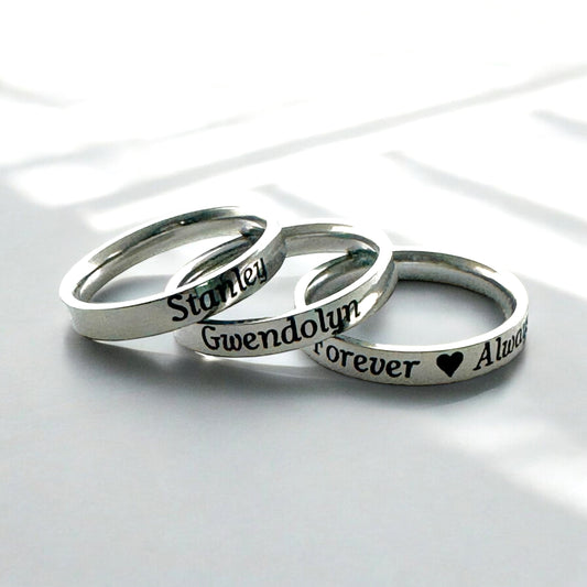 Custom Engraved Stainless Steel Ring